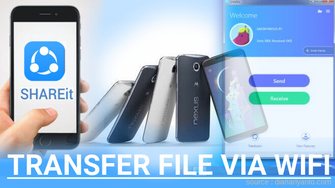 Transfer File via Wifi di Google Nexus 6 (Motorola) Menggunakan ShareIt Versi Baru