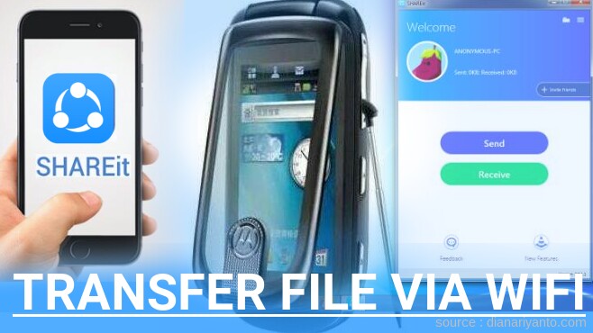 Tutorial Transfer File via Wifi di Motorola A1260 Menggunakan ShareIt Terbaru