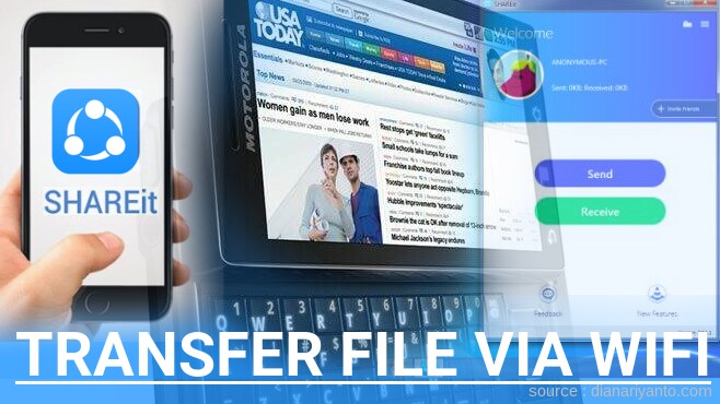 Mudahnya Transfer File via Wifi di Motorola A855 DROID Menggunakan ShareIt Terbaru