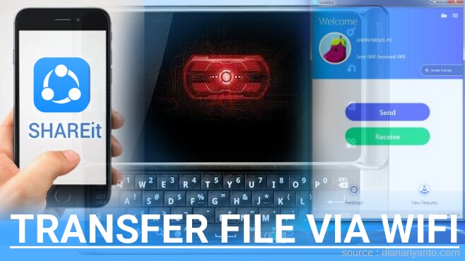 Transfer File via Wifi di Motorola A956 DROID 2 Global Menggunakan ShareIt Versi Baru