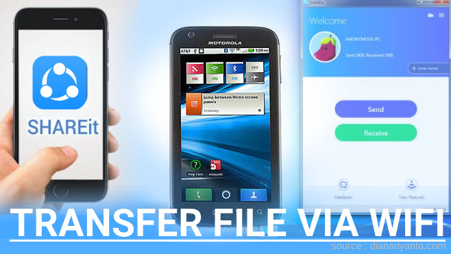 Tutorial Transfer File via Wifi di Motorola Atrix 4G Menggunakan ShareIt Terbaru