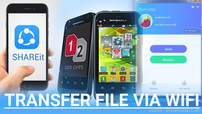 Tutorial Transfer File via Wifi di Motorola Defy Mini XT321 Menggunakan ShareIt Terbaru