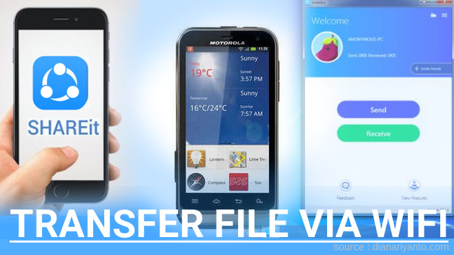 Tips Transfer File via Wifi di Motorola Defy XT535 Menggunakan ShareIt Terbaru