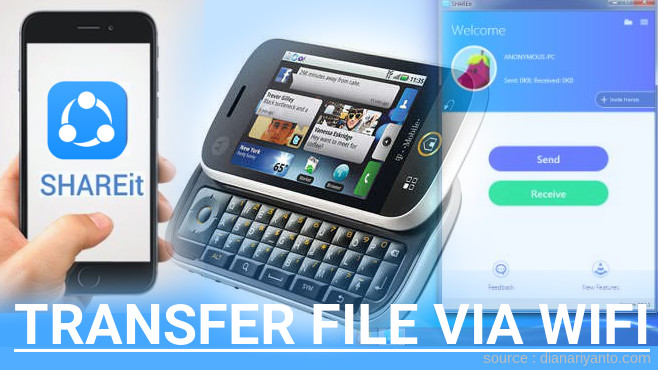 Transfer File via Wifi di Motorola DEXT MB220 Menggunakan ShareIt Versi Baru