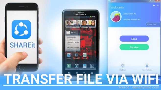 Mudahnya Transfer File via Wifi di Motorola DROID BIONIC XT875 Menggunakan ShareIt Versi Baru