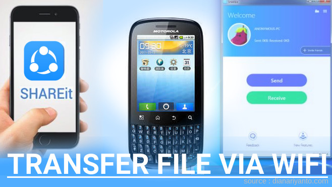 Cara Transfer File via Wifi di Motorola Fire XT311 Menggunakan ShareIt Versi Baru