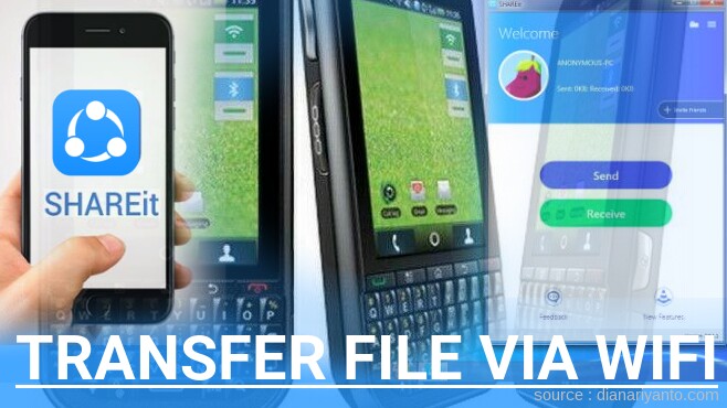 Transfer File via Wifi di Motorola i1X TITANIUM Menggunakan ShareIt Terbaru