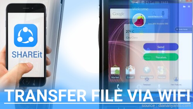 Cara Mudah Transfer File via Wifi di Motorola i867 Menggunakan ShareIt Versi Baru