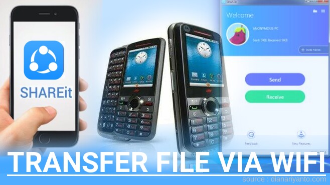 Transfer File via Wifi di Motorola i886 Menggunakan ShareIt Terbaru