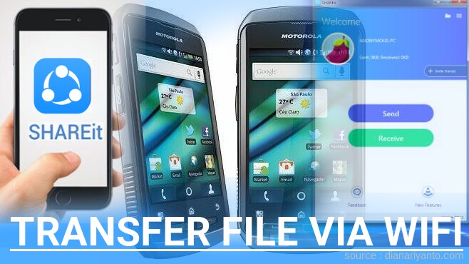 Tips Transfer File via Wifi di Motorola i940 Menggunakan ShareIt Terbaru