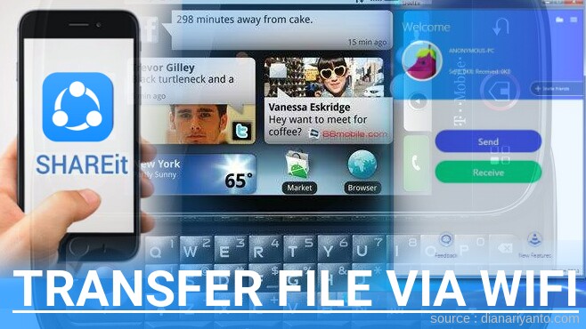 Mengenal Transfer File via Wifi di Motorola MB220 CLIQ(DEXT) Menggunakan ShareIt Versi Baru