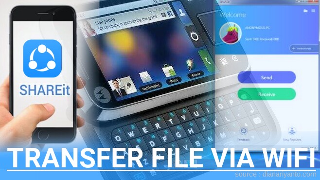 Mengenal Transfer File via Wifi di Motorola MB508 Flipside Menggunakan ShareIt Versi Baru