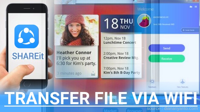 Cara Mudah Transfer File via Wifi di Motorola MB611 CLIQ 2 Menggunakan ShareIt Versi Baru