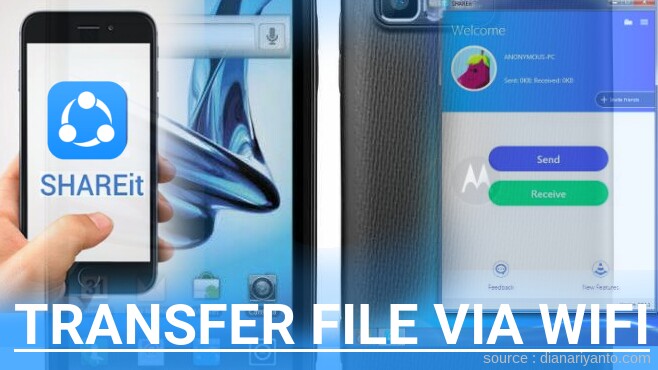 Cara Transfer File via Wifi di Motorola MB865 Atrix 2 Menggunakan ShareIt Versi Baru