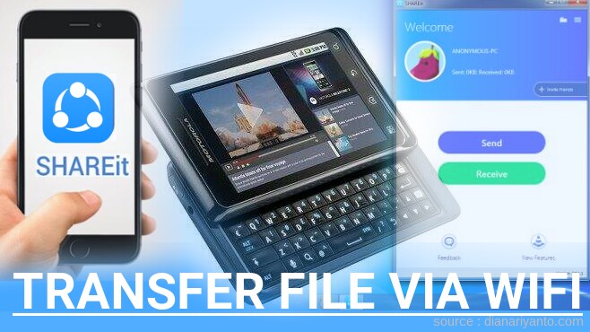Mudahnya Transfer File via Wifi di Motorola ME722 MILESTONE 2 Menggunakan ShareIt Terbaru