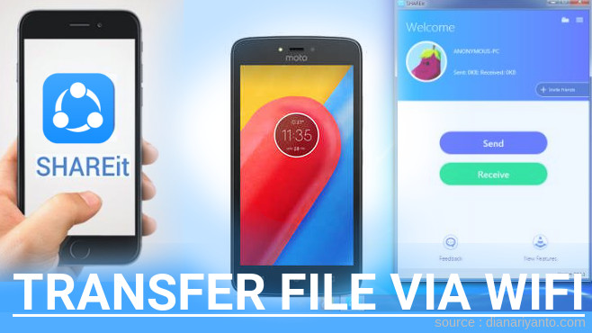 Tutorial Transfer File via Wifi di Motorola Moto C 3G Menggunakan ShareIt Terbaru