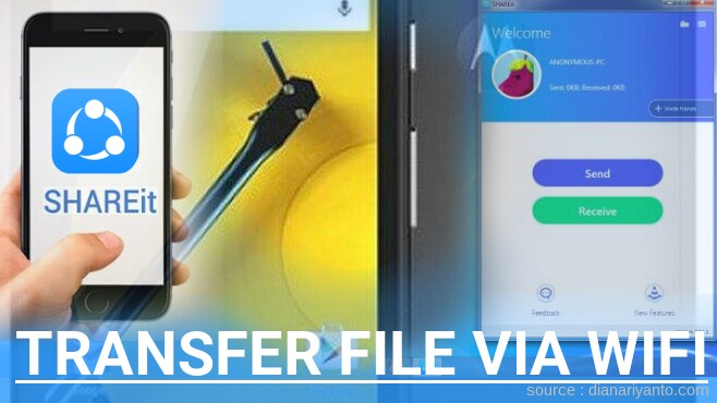 Transfer File via Wifi di Motorola Moto E (2nd Gen) Menggunakan ShareIt Versi Baru