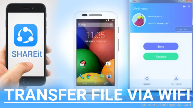 Tips Transfer File via Wifi di Motorola Moto E Dual Menggunakan ShareIt Terbaru