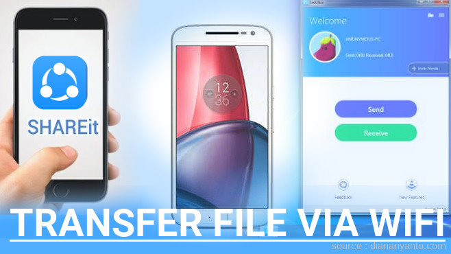 Mengenal Transfer File via Wifi di Motorola Moto G4 Plus Menggunakan ShareIt Terbaru