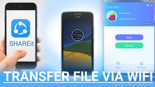 Mengenal Transfer File via Wifi di Motorola Moto G5 Menggunakan ShareIt Terbaru
