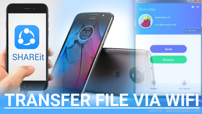Cara Mudah Transfer File via Wifi di Motorola Moto G5S Menggunakan ShareIt Terbaru