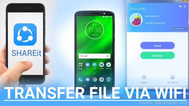 Tutorial Transfer File via Wifi di Motorola Moto G6 Plus Menggunakan ShareIt Terbaru