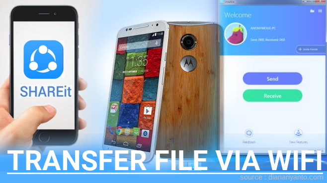 Cara Mudah Transfer File via Wifi di Motorola Moto X (2014) Menggunakan ShareIt Terbaru