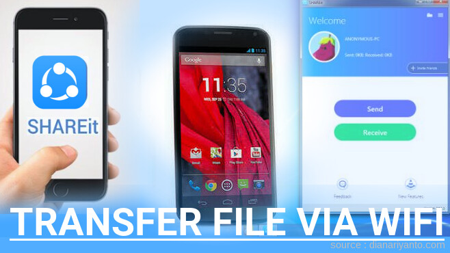 Cara Transfer File via Wifi di Motorola Moto X Menggunakan ShareIt Terbaru