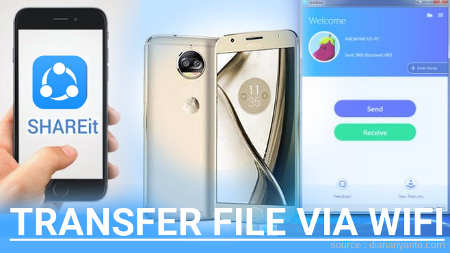 Tips Transfer File via Wifi di Motorola Moto X4 Menggunakan ShareIt Terbaru
