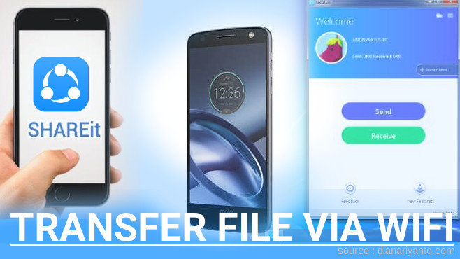 Tips Transfer File via Wifi di Motorola Moto Z Menggunakan ShareIt Versi Baru