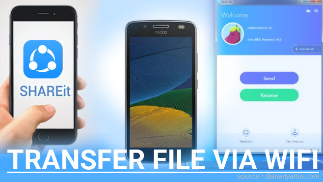 Tutorial Transfer File via Wifi di Motorola Moto Z2 Menggunakan ShareIt Versi Baru