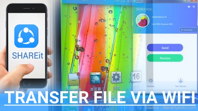 Kirim dan Transfer File via Wifi di Motorola MT887 RAZR V Menggunakan ShareIt Terbaru