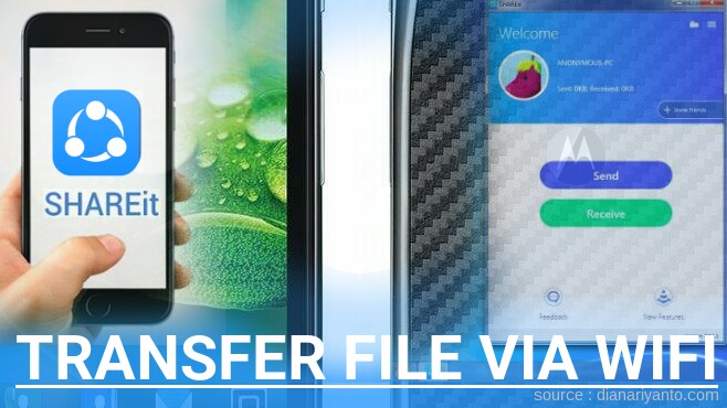 Mengenal Transfer File via Wifi di Motorola MT917 Menggunakan ShareIt Versi Baru