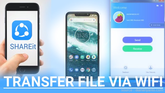 Tutorial Transfer File via Wifi di Motorola one power (p30 note) Menggunakan ShareIt Terbaru