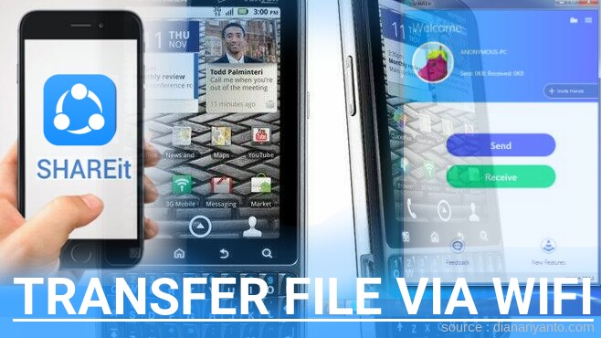 Cara Transfer File via Wifi di Motorola PRO Menggunakan ShareIt Terbaru