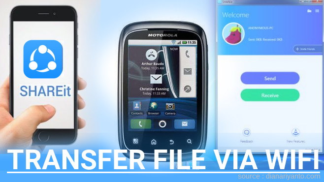 Tips Transfer File via Wifi di Motorola SPICE XT300 Menggunakan ShareIt Terbaru