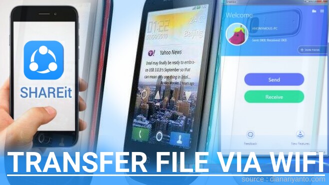 Cara Transfer File via Wifi di Motorola XT319 Menggunakan ShareIt Terbaru