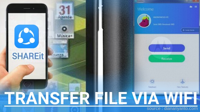 Kirim dan Transfer File via Wifi di Motorola XT321 Defy Mini Menggunakan ShareIt Versi Baru