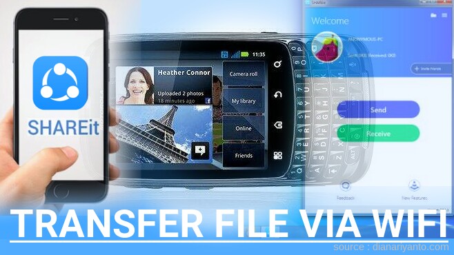 Cara Transfer File via Wifi di Motorola XT603 Admiral Menggunakan ShareIt Terbaru