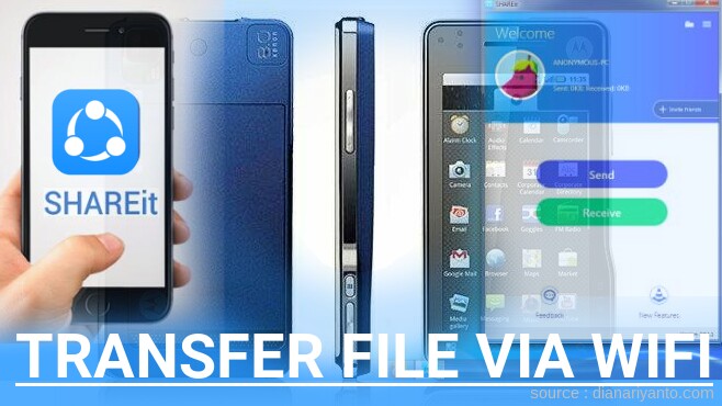 Kirim dan Transfer File via Wifi di Motorola XT720 MILESTONE Menggunakan ShareIt Versi Baru