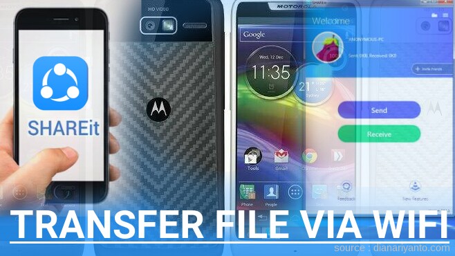 Tips Transfer File via Wifi di Motorola XT905 RAZR M Menggunakan ShareIt Terbaru