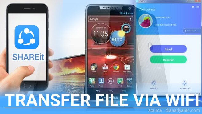 Kirim dan Transfer File via Wifi di Motorola XT907 DROID RAZR M Menggunakan ShareIt Terbaru