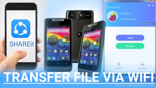 Kirim dan Transfer File via Wifi di Motorola XT918 RAZR D1 Menggunakan ShareIt Versi Baru