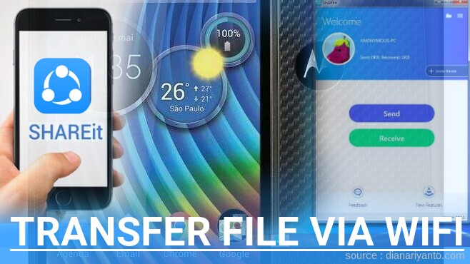 Cara Transfer File via Wifi di Motorola XT919 RAZR D3 Menggunakan ShareIt Versi Baru