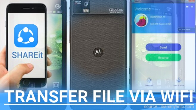 Kirim dan Transfer File via Wifi di Motorola XT928 Menggunakan ShareIt Versi Baru