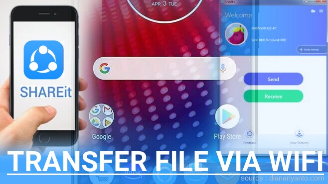 Tutorial Transfer File via Wifi di Motorola Z4 Menggunakan ShareIt Terbaru