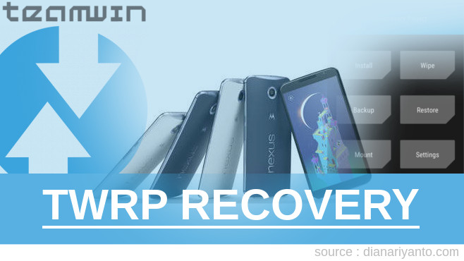 Pasang TWRP Google Nexus 6 32GB (Motorola) Tanpa Komputer