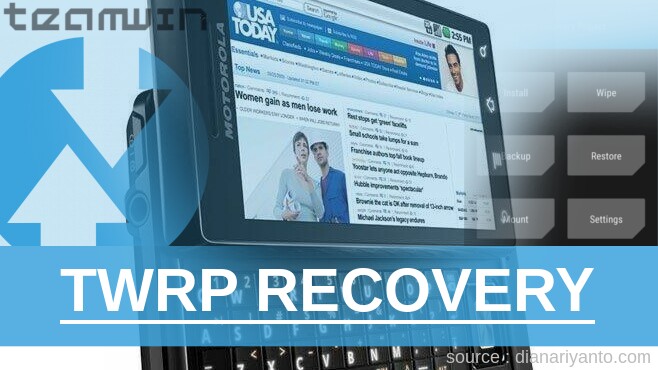 TWRP Recovery Motorola A855 DROID Anti Gagal