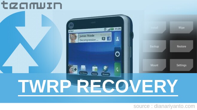 TWRP Recovery Motorola MB511 Flipout Beta