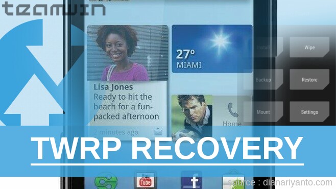TWRP Motorola ME525 Tanpa Komputer